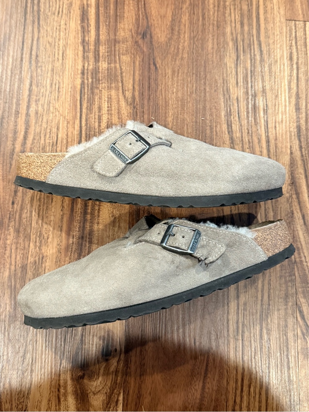 Birkenstock Boston Shearling  Gray Sz EU 40 M-7.5/W-9